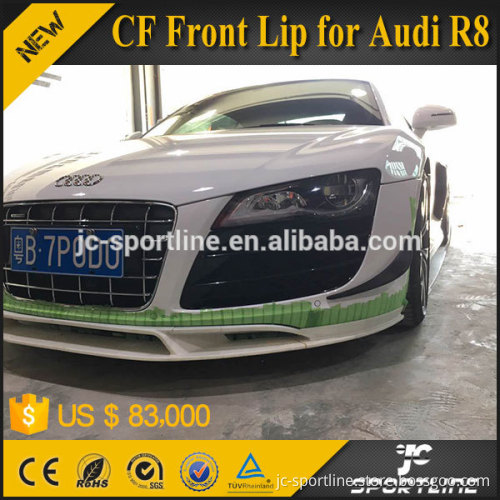 Auto Carbon Fiber Front Lip for Audi R8 V8 V10 2009
